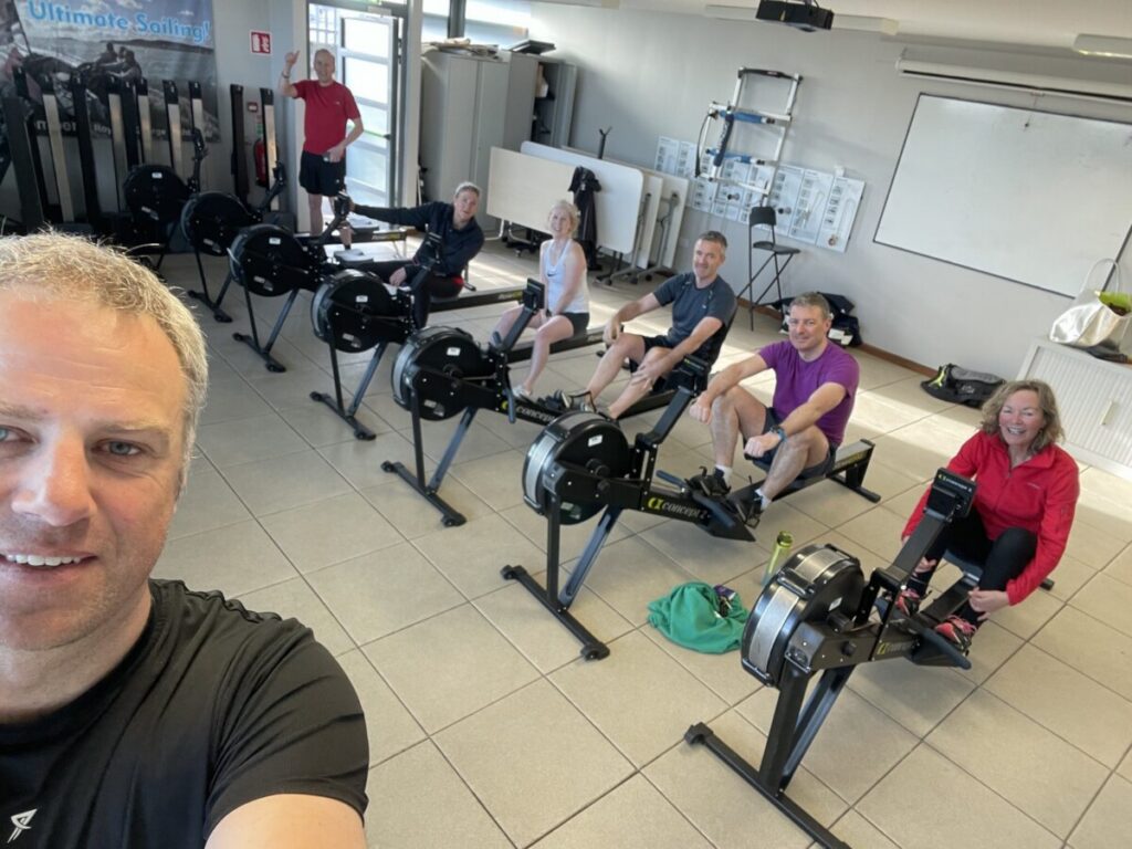 When the weather keeps us off the water, the ERGs keep us moving